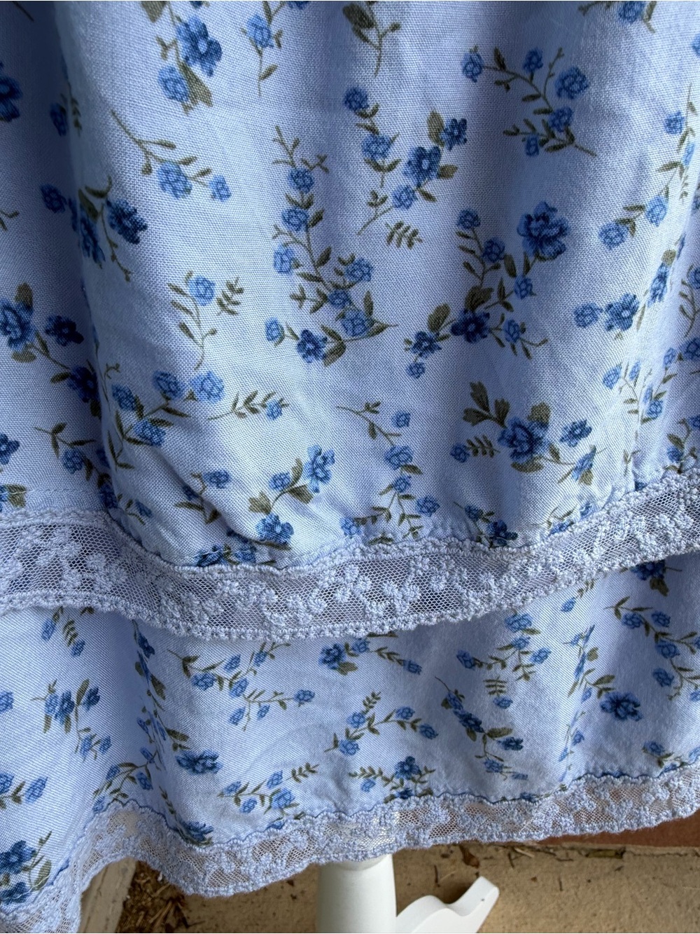 Blue floral mini dress - Picture 2 of 5